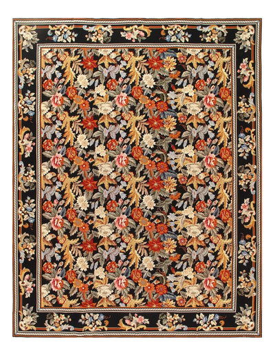 Canvello Handmade Multi Color Fine Hand Knotted Abusson Rug - 8' X 10' - Canvello