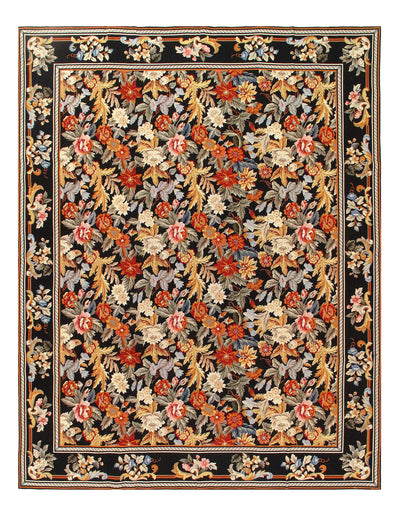 Canvello Handmade Multi Color Fine Hand Knotted Abusson Rug - 8' X 10'