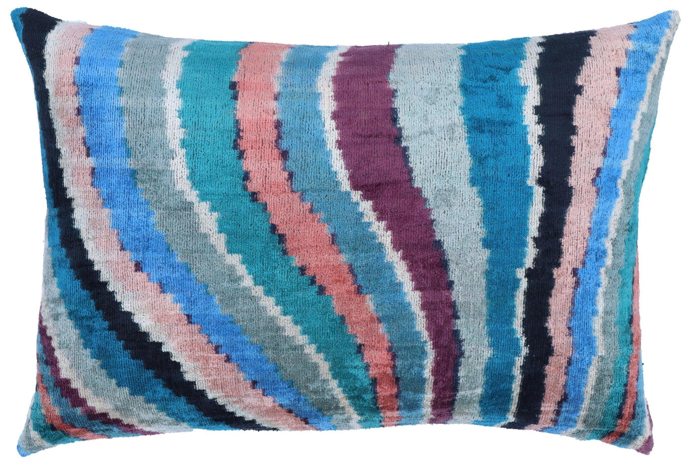 Canvello Handmade Multi Color Rainbow Pillow - 16x24