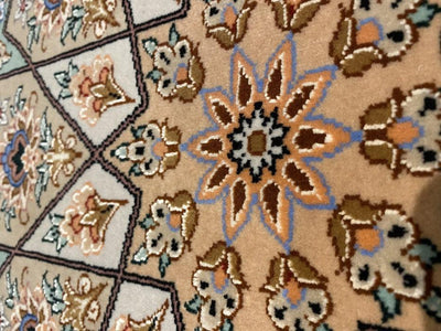 Canvello Handmade one of a Kind Isfahan Rug Silk & Wool - 3'4" x 5'8"