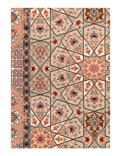 Canvello Handmade one of a Kind Isfahan Rug Silk & Wool - 3'4" x 5'8" - Canvello