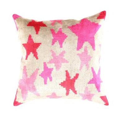 Canvello Handmade Pink Throw Pillow For Sofa | Set of 2 |18x18 |16x24 in - Canvello