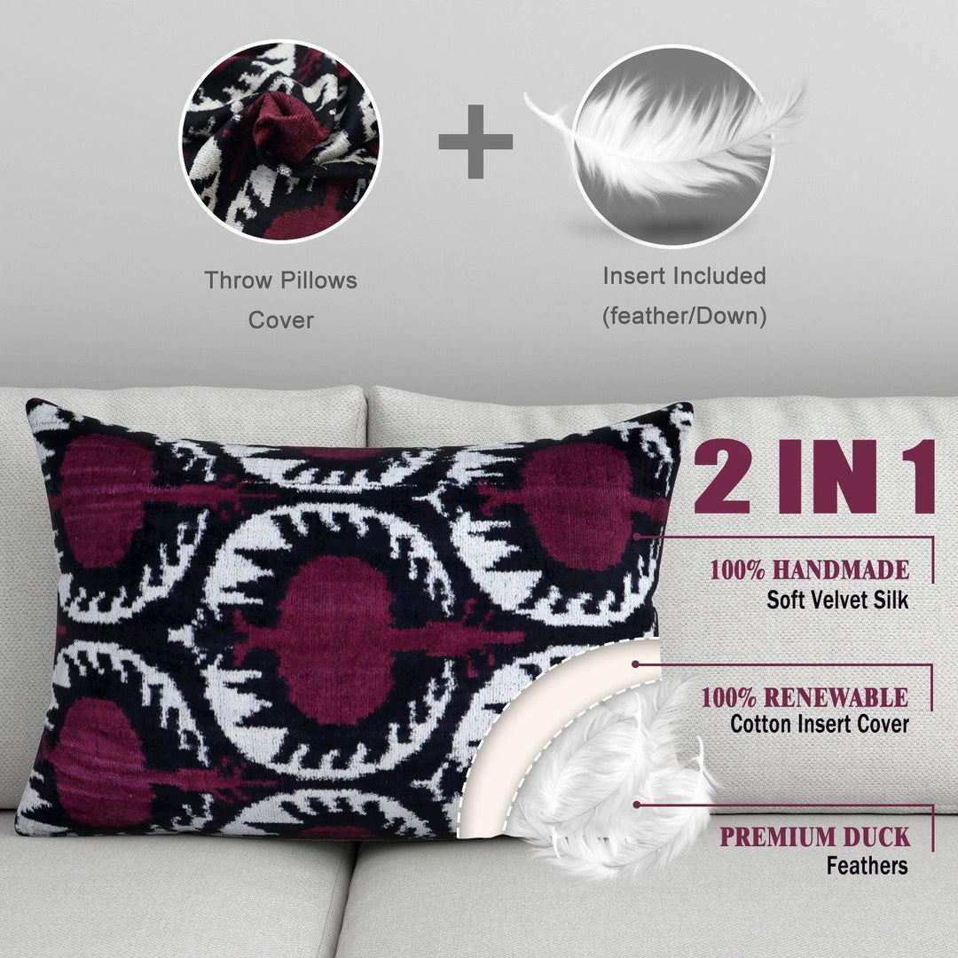 Canvello Velvet 2024 Comfortable Pillows for Couch