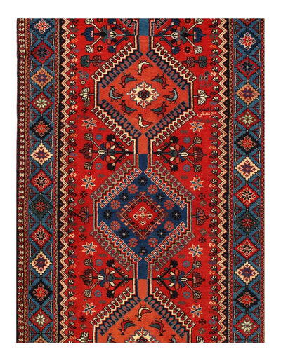 Canvello Handmade Rare Find Red Silkroad Yalameh Runner - 2'8'' X 12' - Canvello