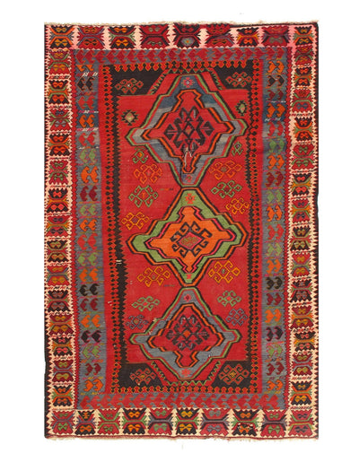 Canvello Handmade Russian Antique Kazak Rug - 5'11" x 9'8" - Canvello