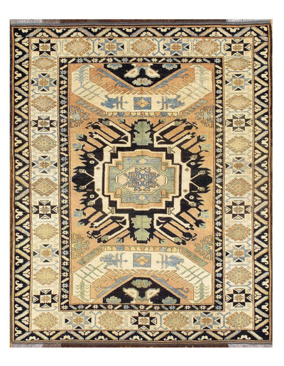 Canvello Handmade Rust Fine Kazak - 5'2'' X 6'5'' - Canvello