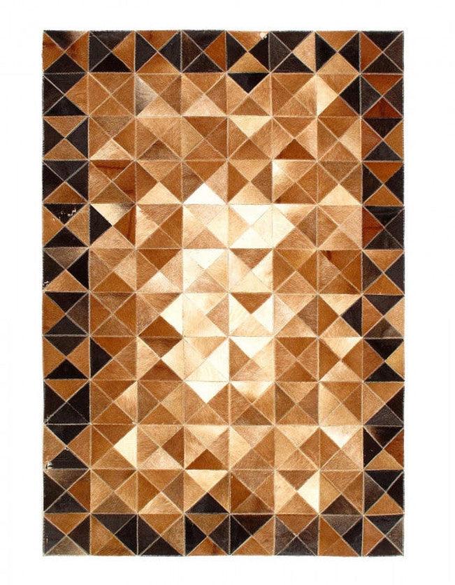 Canvello Handmade Studio Leather Natural Hide Leather Rug - 4' X 6' - Canvello