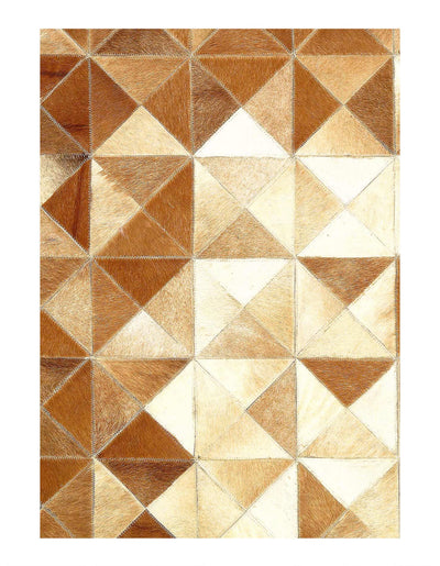 Canvello Handmade Studio Leather Natural Hide Leather Rug - 4' X 6' - Canvello