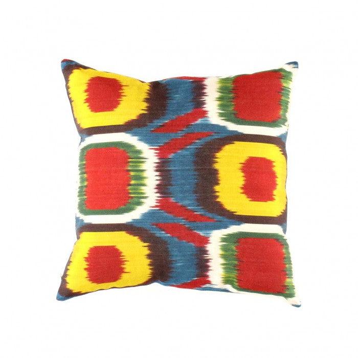 Canvello Handmade Turkish Silk Ikat pillow - 16"x16"