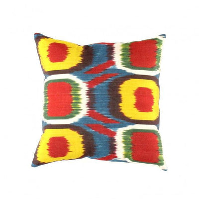 Canvello Handmade Turkish Silk Ikat pillow - 16"x16" - Canvello