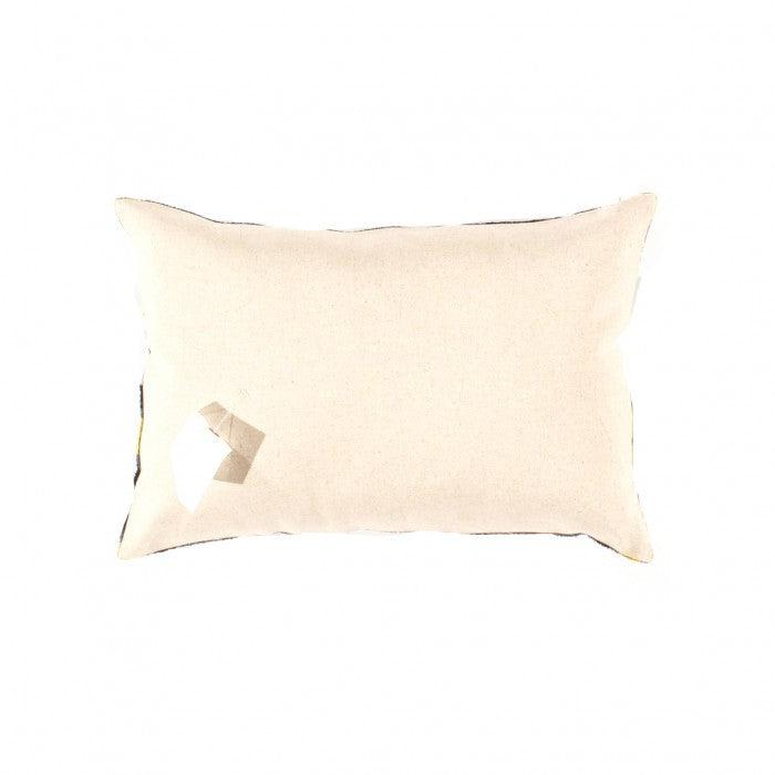 Luxurious Gray Velvet Ikat Pillow | Gray Handmade Pillow | Canvello