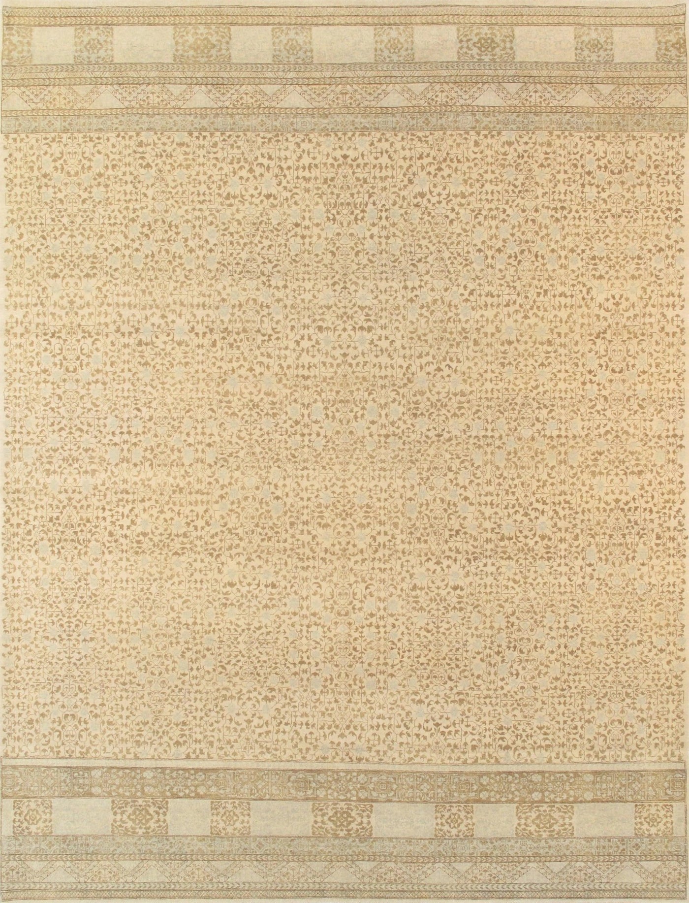 Canvello Heritage Collection Hand - Knotted Lambs Wool Area Rug - 9'1" X 11'11" - Canvello