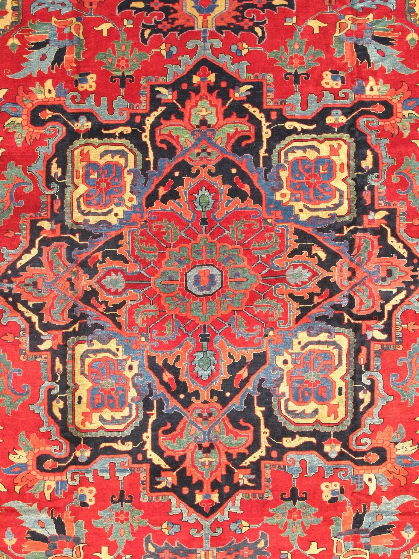 Canvello Heriz Colorful Rugs For Living Room -12'9" X 19'3"