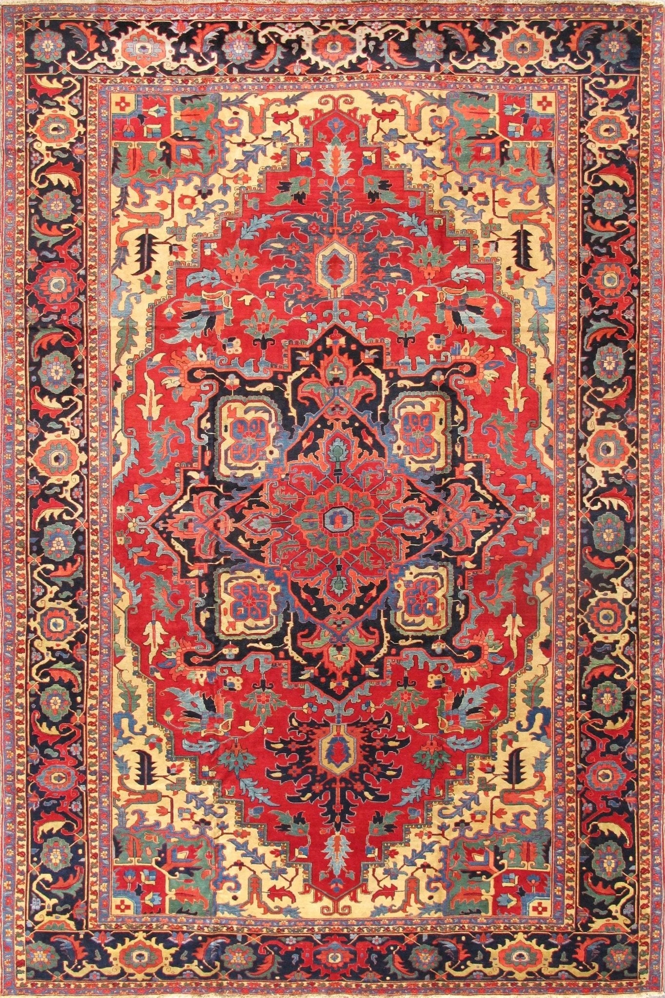 Canvello Heriz Colorful Rugs For Living Room - 12'9" X 19'3" - Canvello