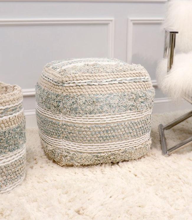 Canvello Home Grand Canyon Cotton Pouf - Canvello