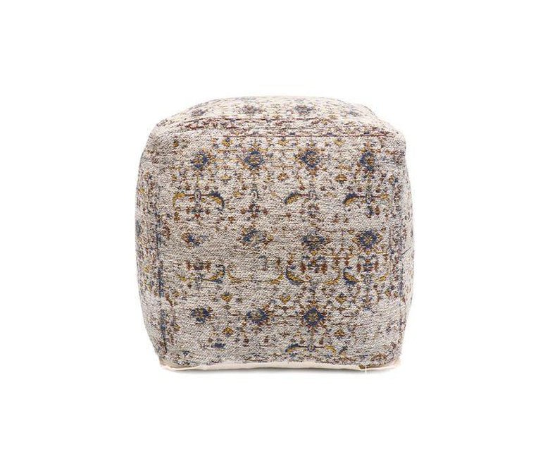 Canvello Home Grandcanyon Cotton Pouf (Toupe) - Canvello