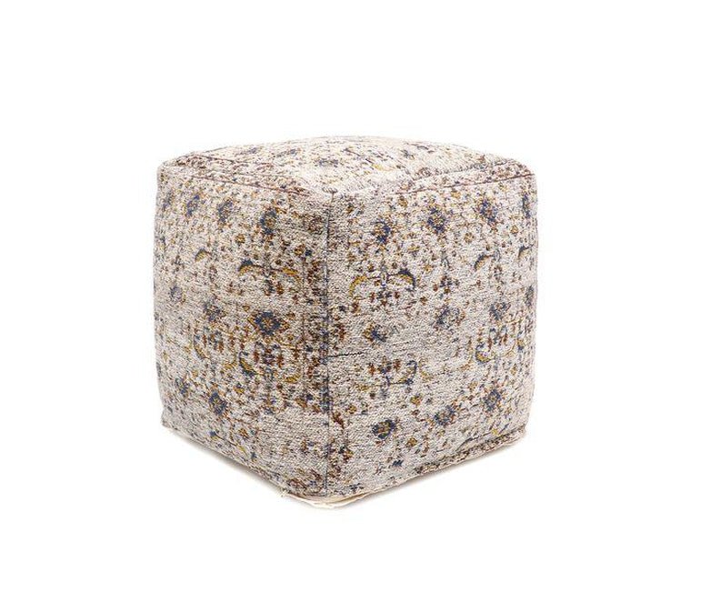 Canvello Home Grandcanyon Cotton Pouf (Toupe) - Canvello