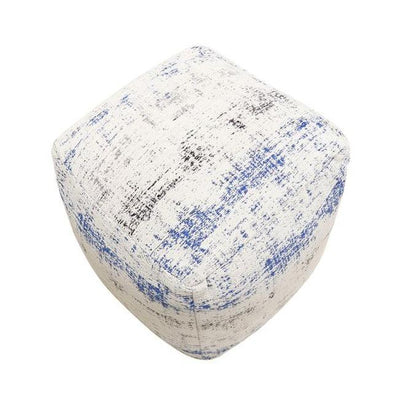 Canvello Home Grandcanyon Distressed Cotton Pouf - Canvello