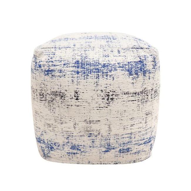 Canvello Home Grandcanyon Distressed Cotton Pouf - Canvello