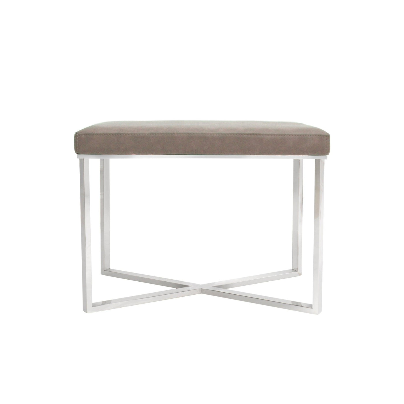 Canvello Home Luxe Collection Faux Leather Stool - Canvello