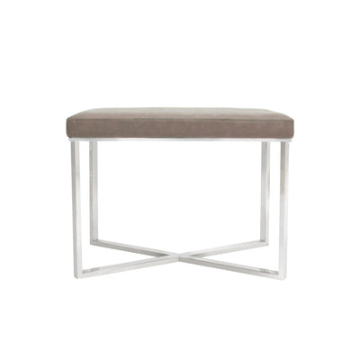 Canvello Home Luxe Collection Faux Leather Stool - Canvello