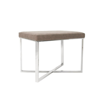 Canvello Home Luxe Collection Faux Leather Stool - Canvello