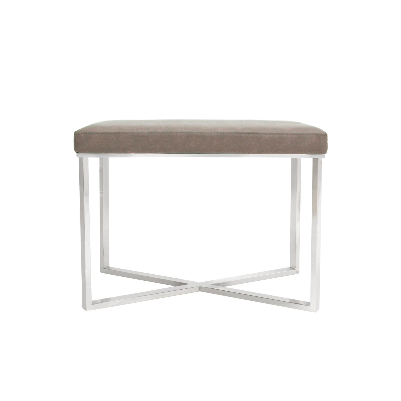 Canvello Home Luxe Collection Faux Leather Stool
