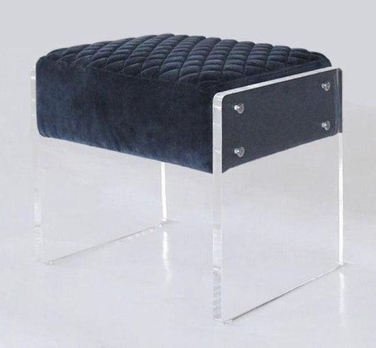 Canvello Home Tribecca Collection Velvet Stool