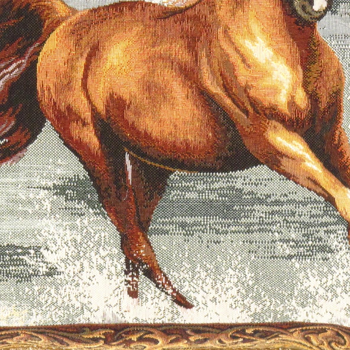 Canvello Horse French Tapestry Cushion - 20" X 20" - Canvello