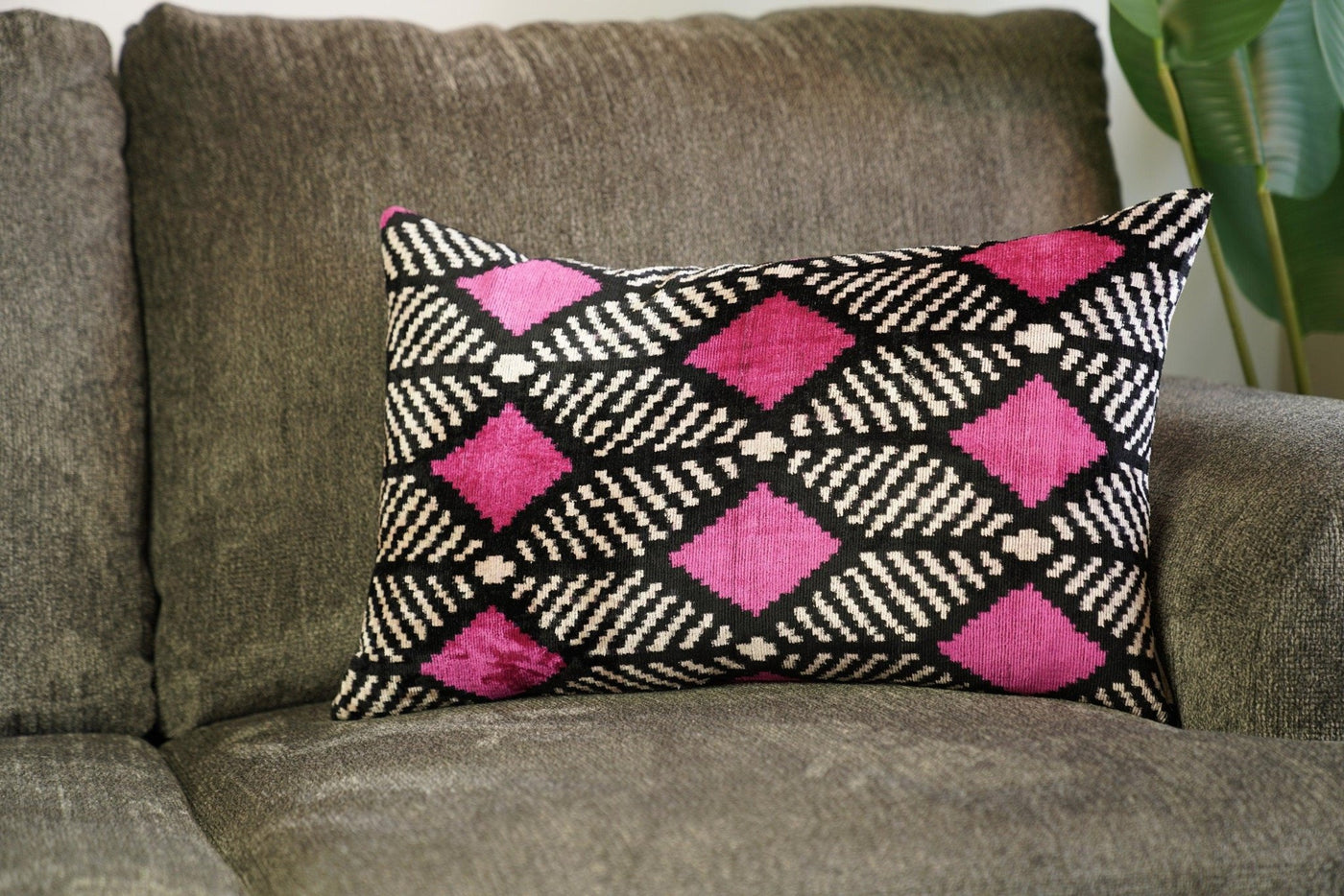 Canvello Hot Pink Throw Pillows For Couch Down Filled - 16x24 in - Canvello