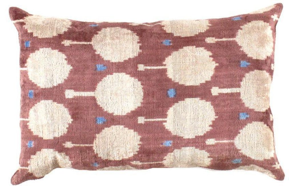 Canvello IKAT Brown Velvet Pillow - TI 150 - Canvello