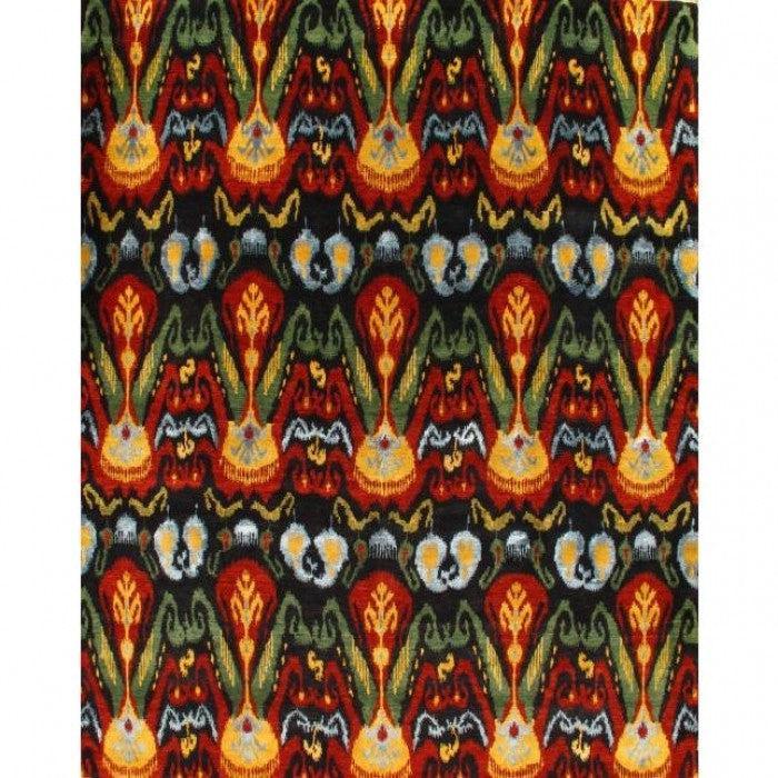 Canvello Ikat Modern Hand Knotted Rug - 8' X 9'9" - Canvello