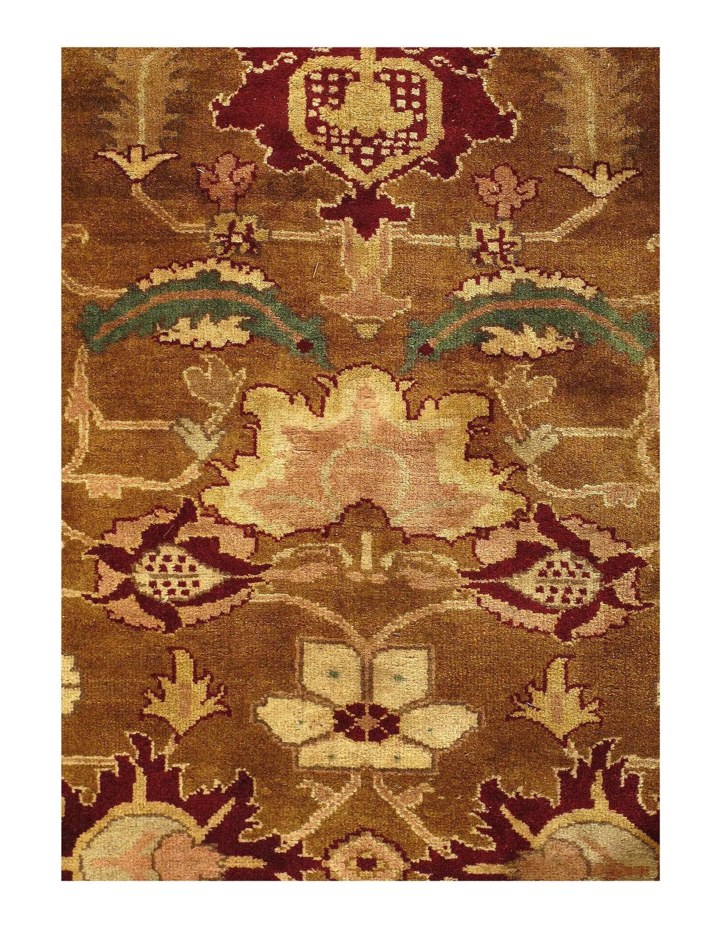 Indian Agra Hand Knotted Runner - 3′5" X 19′3"