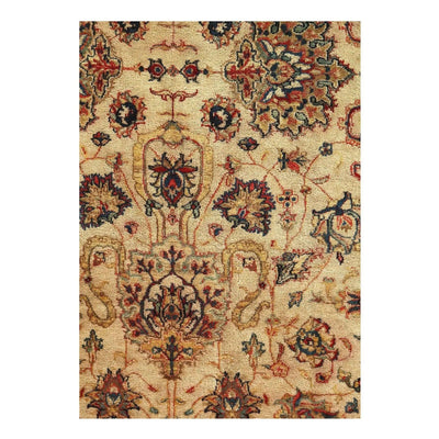 Canvello Indo Agra New Zealand Wool Rug - 5' x 8' - Canvello