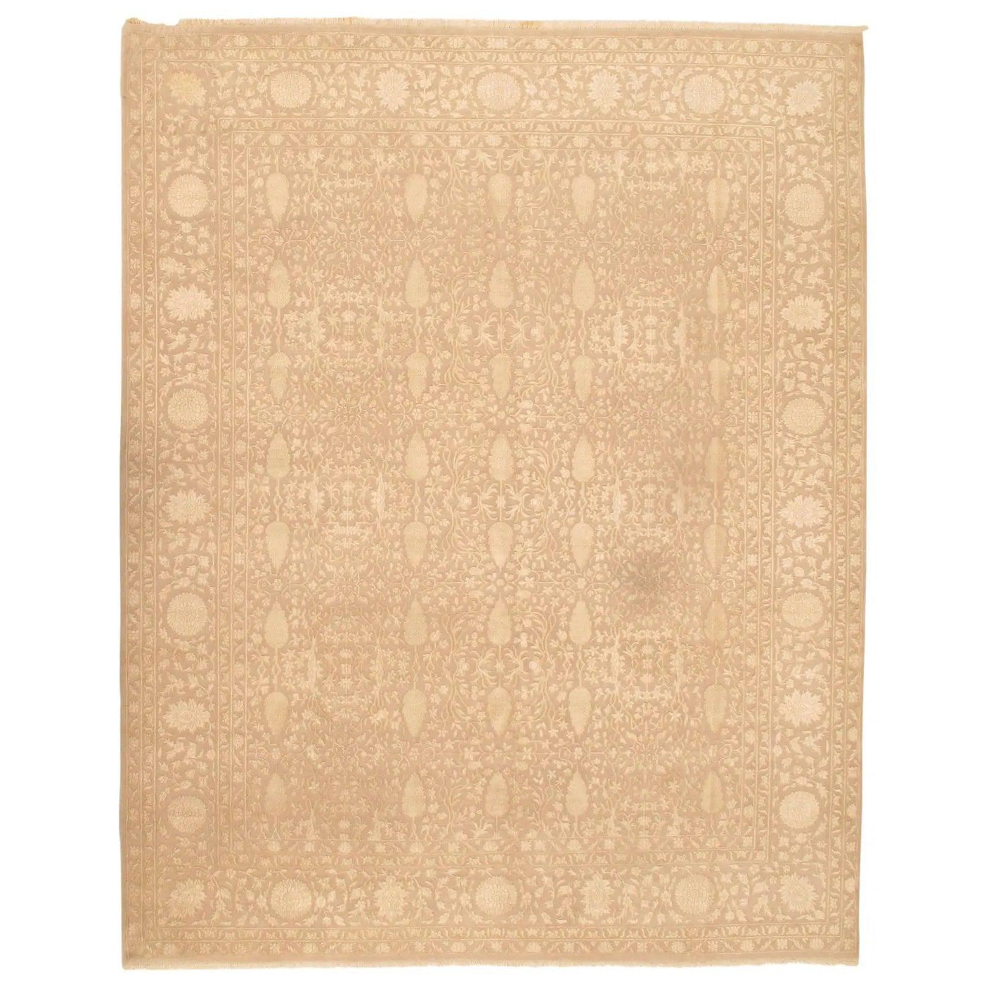 Canvello Indo Tabriz Hand - Knotted silk&wool - 8' X 10' - Canvello