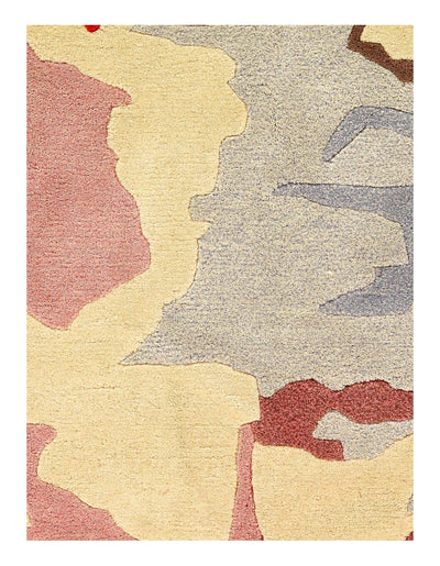 Canvello inkblot style Handtufted multicolor Rug - 6'8'' X 9'11''