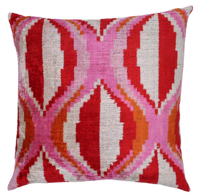 Pink Red Throw Pillows | Pink Red Zipper Pillows | Canvello