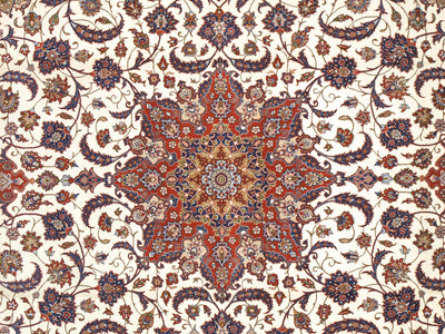 Canvello Isfahan Large Rugs For Living Room - 8'6" X 11'11"