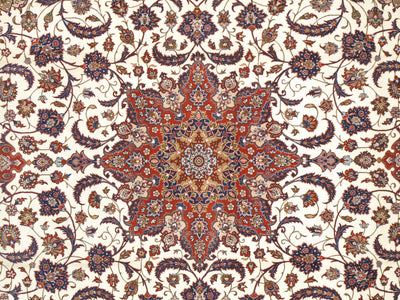 Canvello Isfahan Large Rugs For Living Room - 8'6" X 11'11" - Canvello