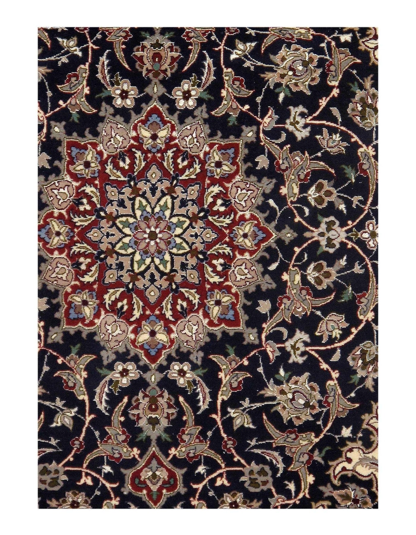 Canvello Isfahan Red And Blue Area Rugs - 3'5" X 5' - Canvello