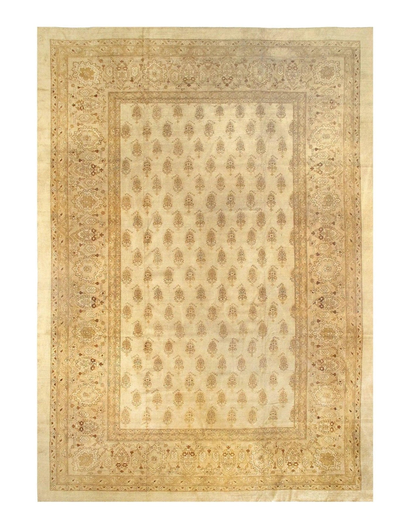 Canvello Ivory Antique Amritsar Rug - 12' X 18' - Canvello