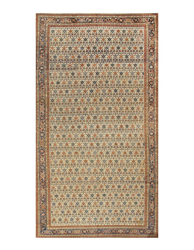 Canvello Ivory Antique Serapi Rug - 9' X16'7" - Canvello