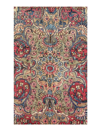 Canvello Ivory Antique Silkroad Kerman Rug - 11'2' X 18'6" - Canvello