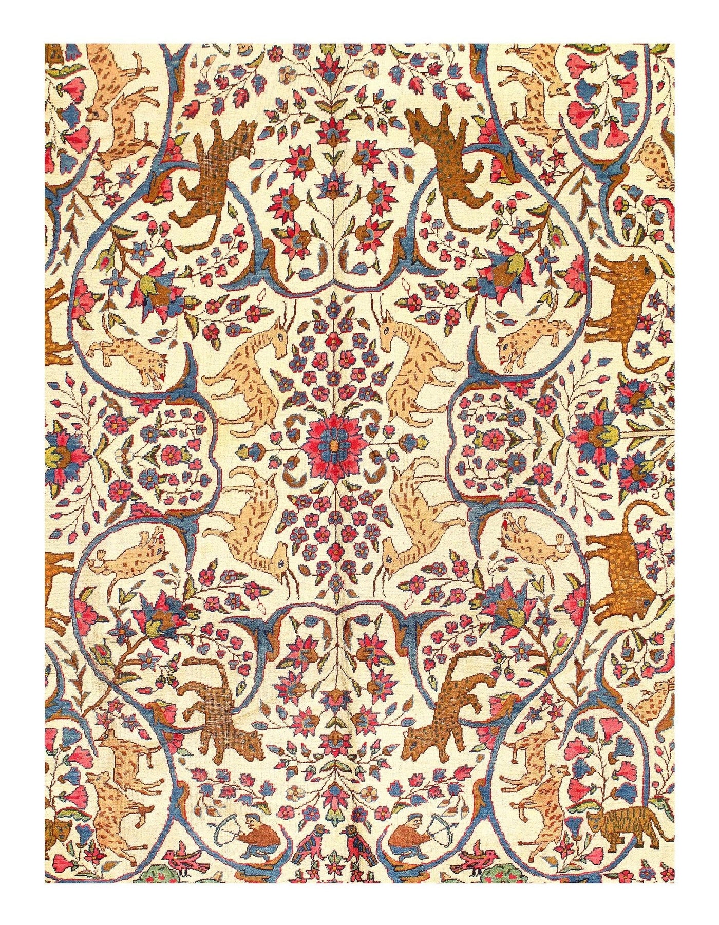 Canvello Ivory Antique Silkroad Tabriz Rug - 8'2'' X 12' - Canvello