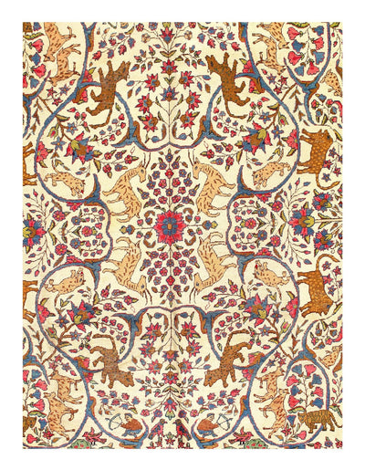 Canvello Ivory Antique Silkroad Tabriz Rug - 8'2'' X 12' - Canvello