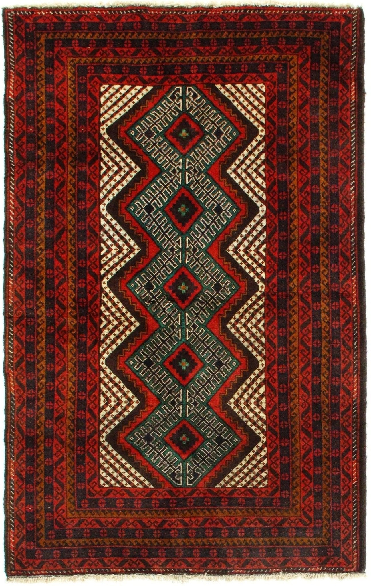 Canvello Ivory Balouchi prayer Rug - 3' x 5' - Canvello