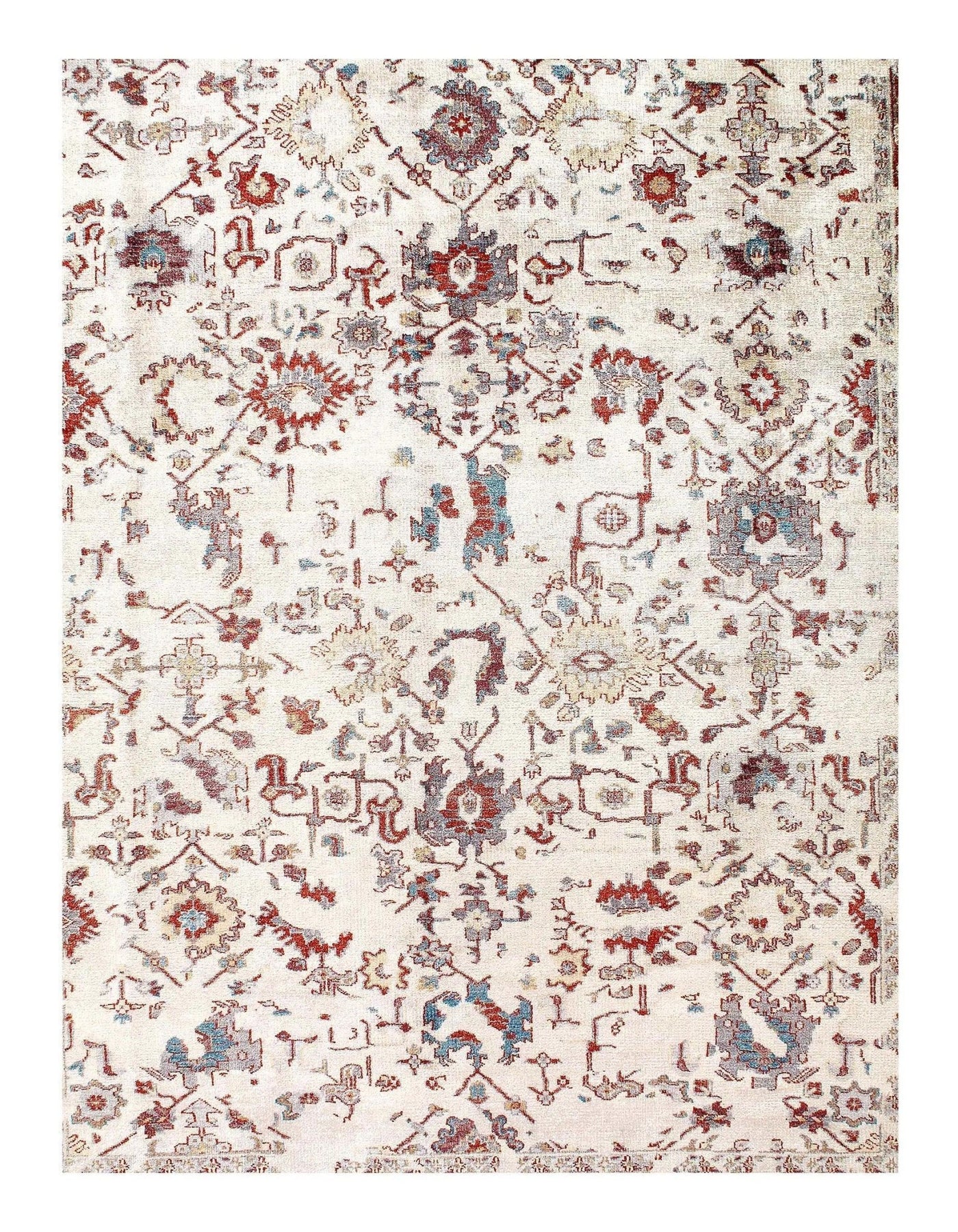 Canvello Ivory Broken Design Rug - 9'3'' x 12' - Canvello