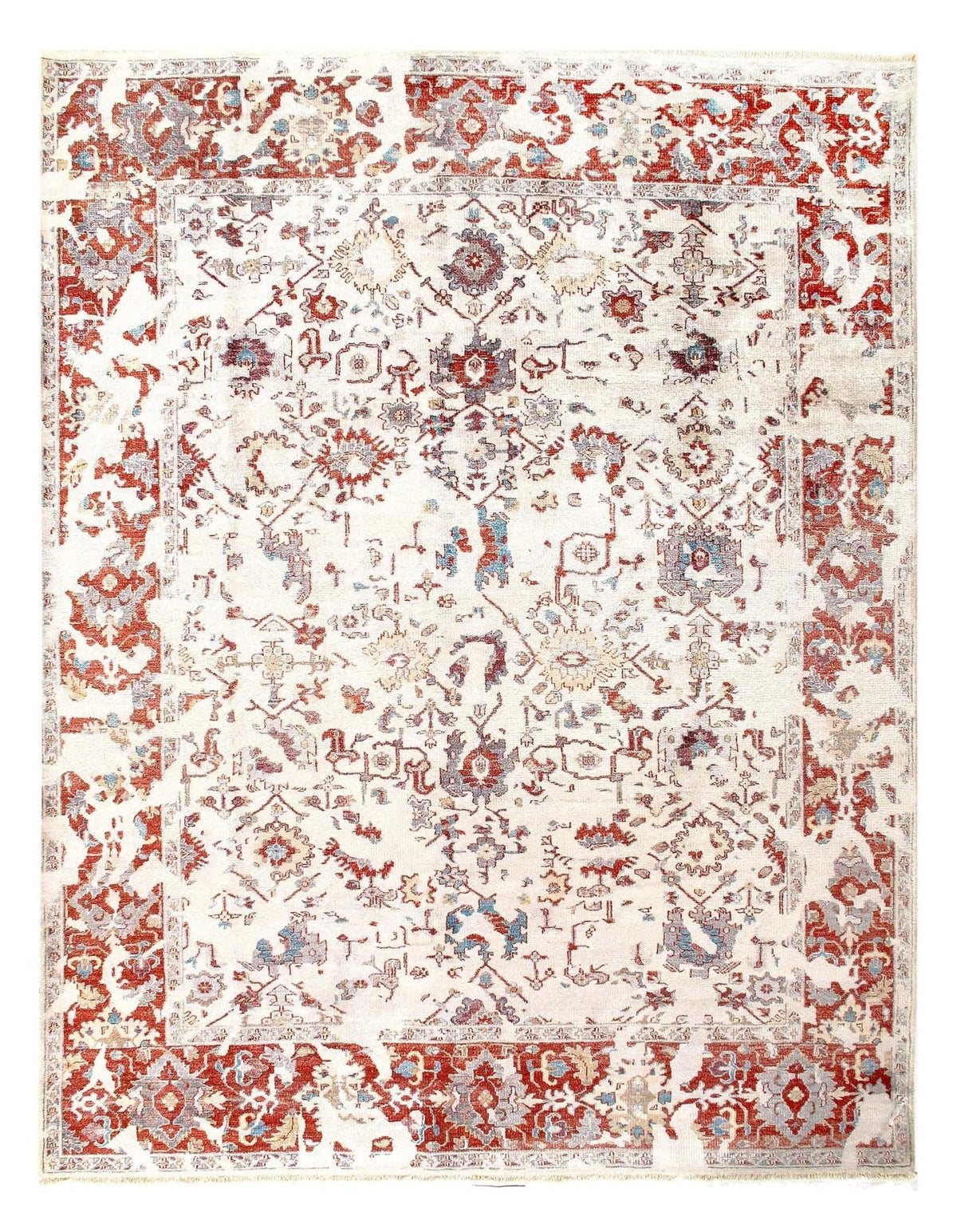 Canvello Ivory Broken Design Rug - 9'3'' x 12'