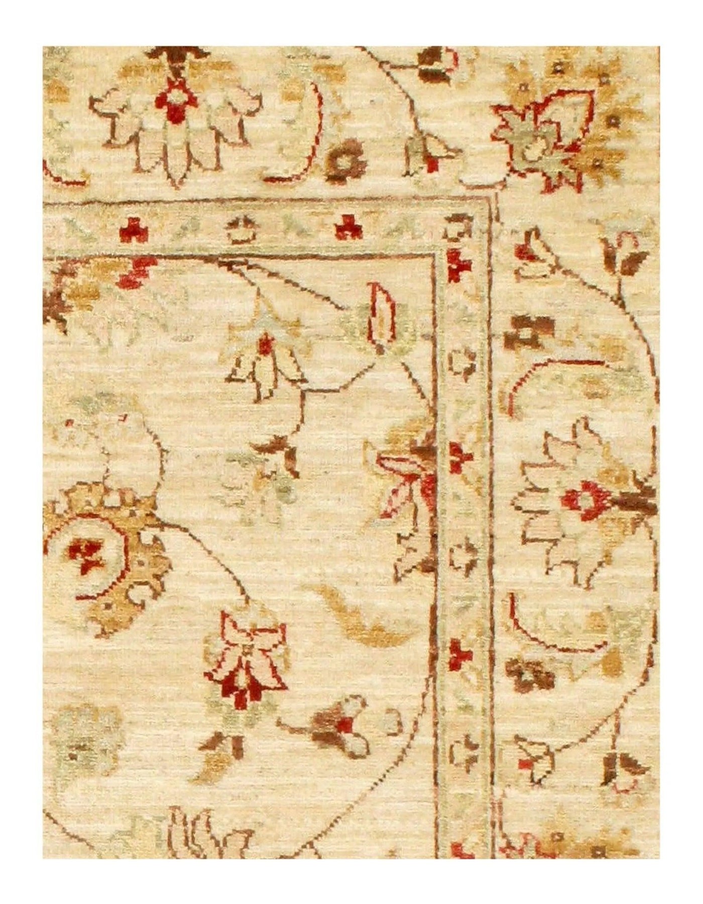 Canvello Ivory Farahan Lamb's Wool Rug - 5' X 5'2" - Canvello