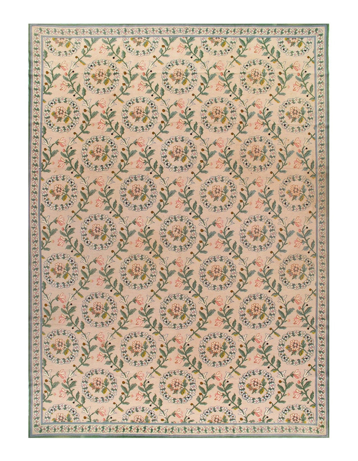 Canvello Ivory Fine Hand knotted Abusson 10' X 14'